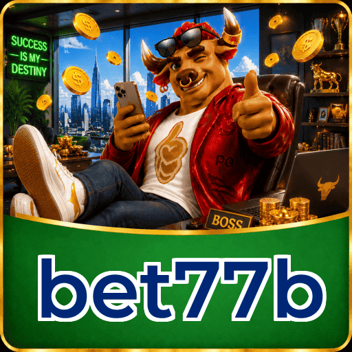 bet77b Logo - Bônus com Rollover Justo